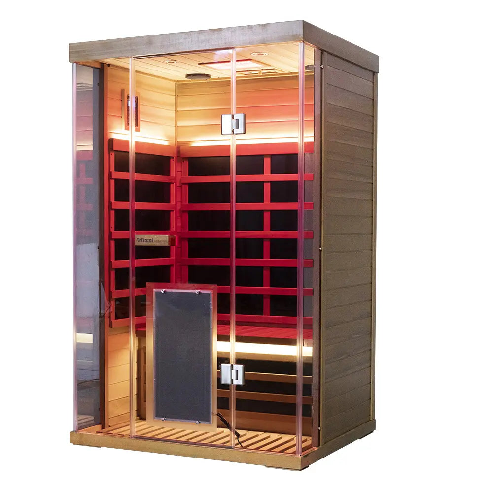 WizziSauna-2 Person Far Infrared Sauna-Red Cedar