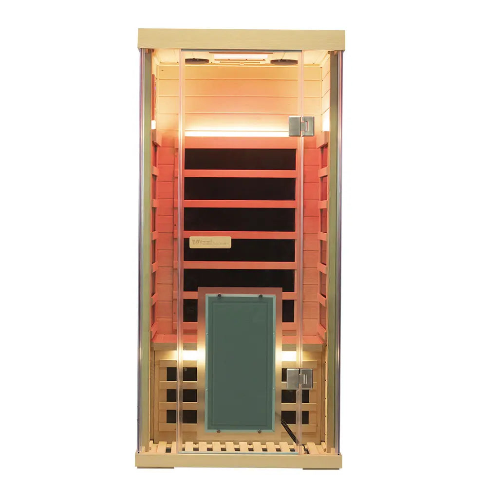 WizziSauna-1 Person Far Infrared Sauna (Hemlock)