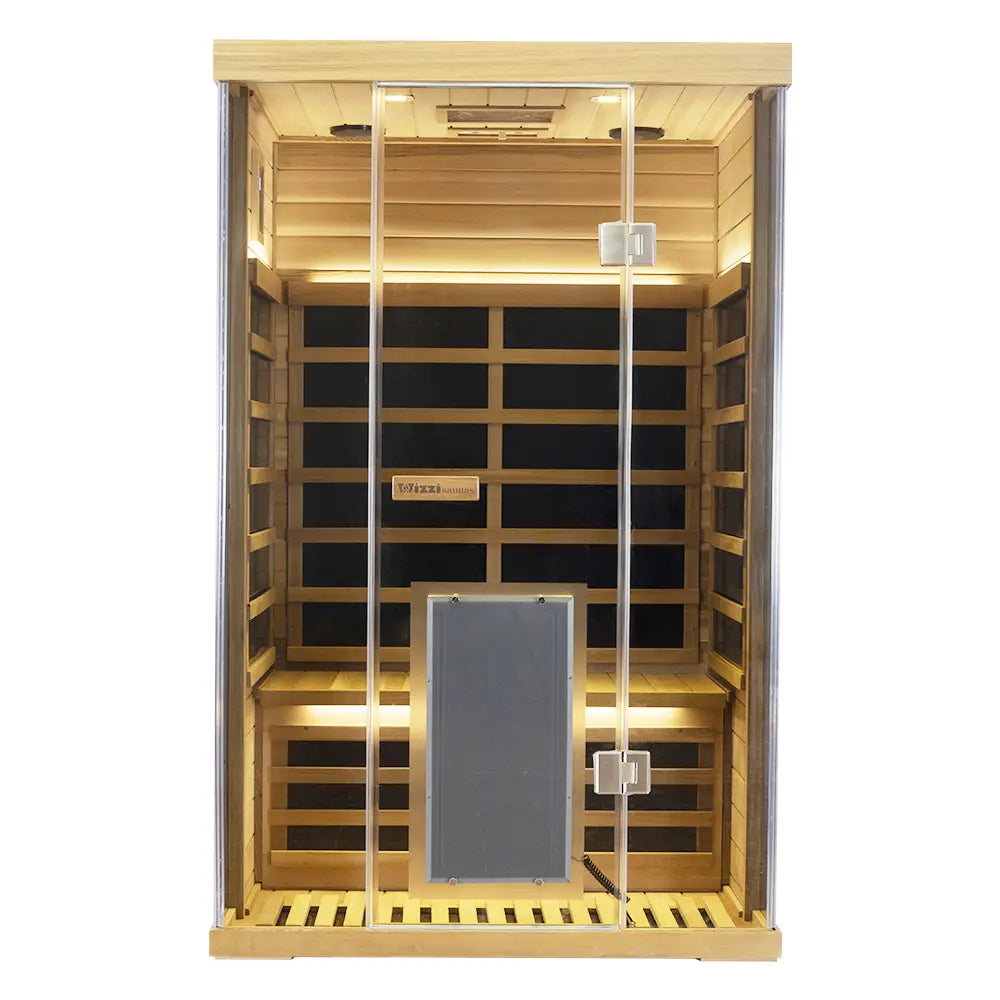 WizziSauna-2 Person Far Infrared Sauna-Red Cedar