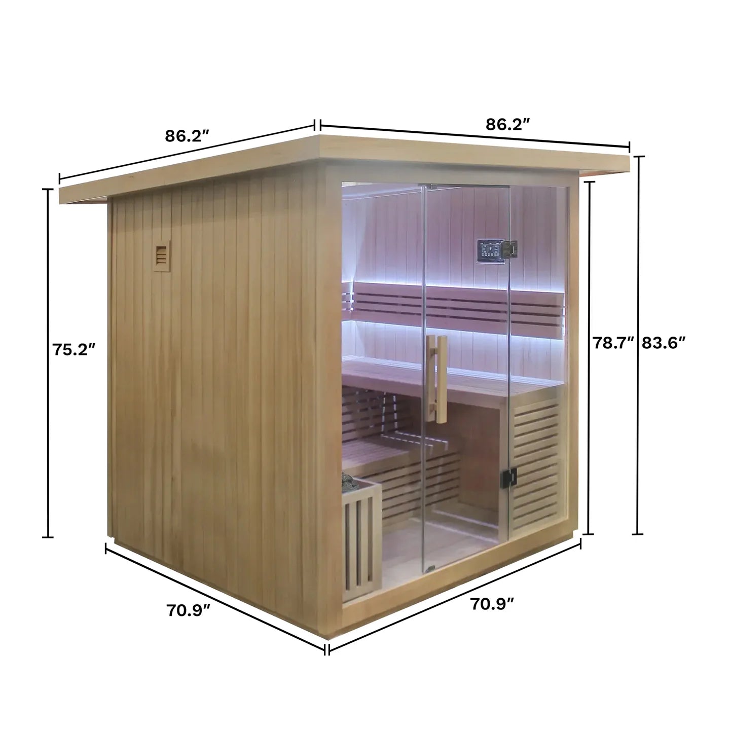 Revive-6 Person Traditional Dry Heat Sauna