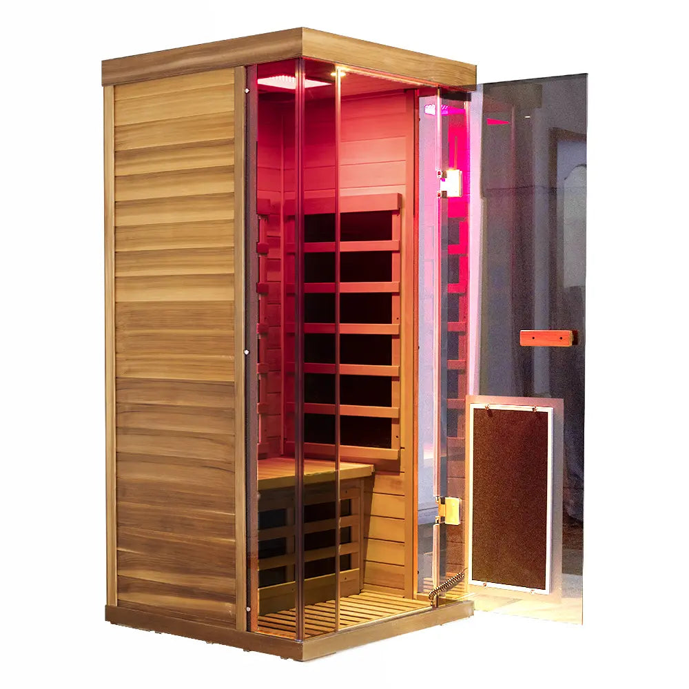 WizziSauna-1 Person Far Infrared Sauna (Red Cedar)